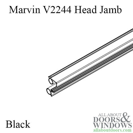 V2244 Weatherstrip Head Jamb/Parting Stop Black 83"
