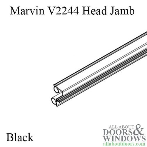 V2244 Weatherstrip Head Jamb/Parting Stop Black 83
