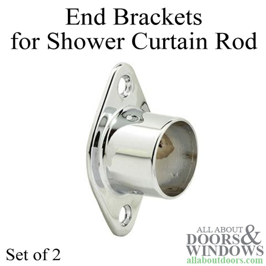 Curtain Rod Bracket - 1 Inch - 2 Pack