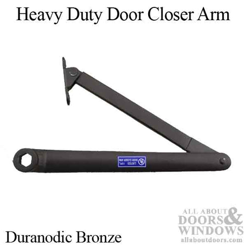 Regular Arm for Heavy Duty Door Closer, 4300 series - HEXAGON, Duranodic Bronze - Regular Arm for Heavy Duty Door Closer, 4300 series - HEXAGON, Duranodic Bronze