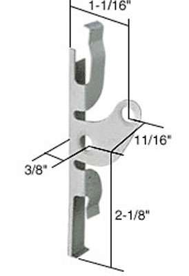 Clip, Louver/ Jalousie Window Glass 11/16 - 2 pack