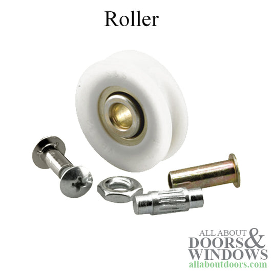 Sliding Patio Door Roller, 1-¼" Nylon Wheel Diameter with axle pins