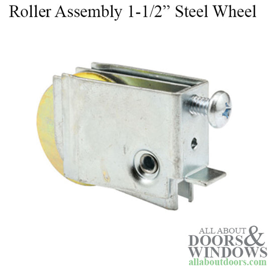Door Roller With Adjustable Housing With 1.5 Inch Steel Wheel