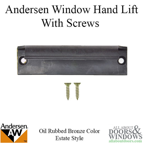 Andersen Tilt-Wash (DC) and (TW) Windows - Estate Hand Lifts w/Screws - Oil Rubbed Bronze - Andersen Tilt-Wash (DC) and (TW) Windows - Estate Hand Lifts w/Screws - Oil Rubbed Bronze