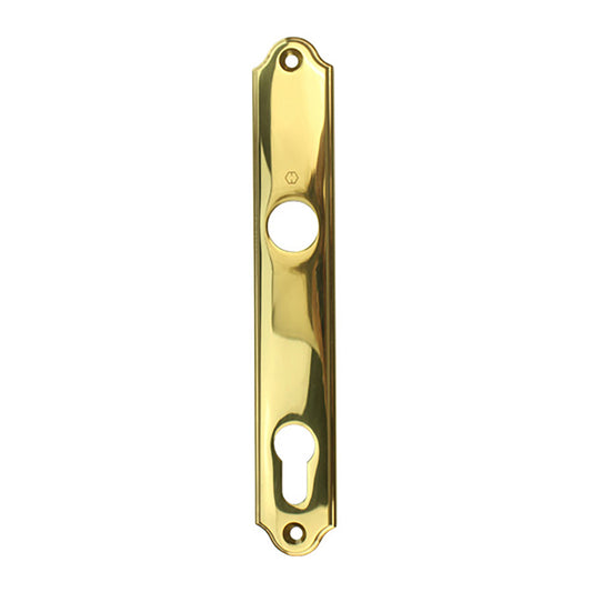 HOPPE Traditional Interior Backplate M374N for Active/Inactive Handlesets - Resista Brass