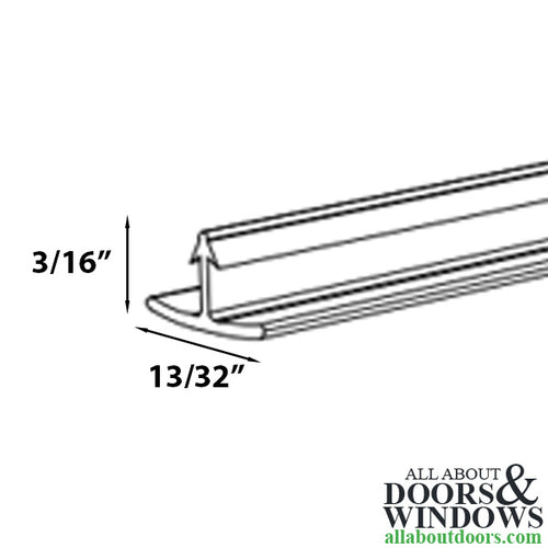 V230 Bottom Rail Slide Insert, CN60, 35-5/8