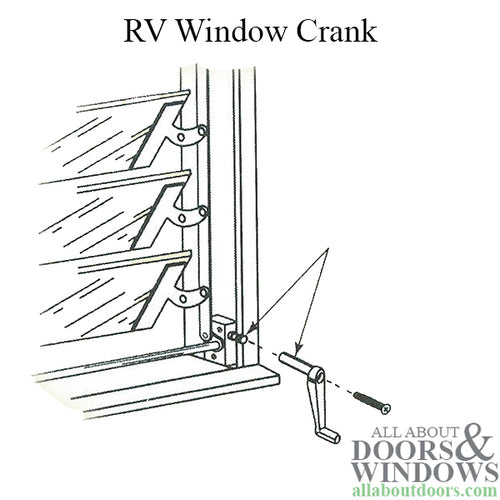 RV Window Crank Handle 3-1/8