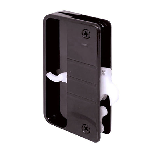 Non-Handed Latch & Pull Handle Set with Security Lock for Sliding Screen Door - Black
