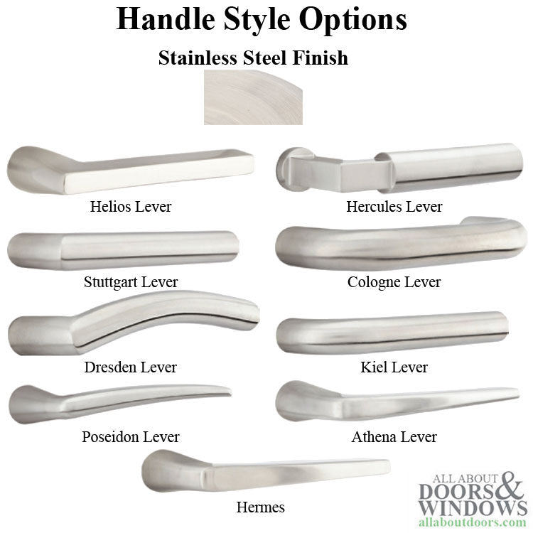 Neuma Multipoint Trim, 1-1/2 x 11 inch, American Cylinder Stainless Steel Handle Set - Neuma Multipoint Trim, 1-1/2 x 11 inch, American Cylinder Stainless Steel Handle Set