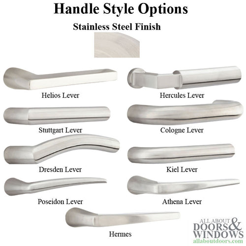 Neuma Multipoint Trim, 1-1/2 x 11 inch, American Cylinder Stainless Steel Handle Set - Neuma Multipoint Trim, 1-1/2 x 11 inch, American Cylinder Stainless Steel Handle Set