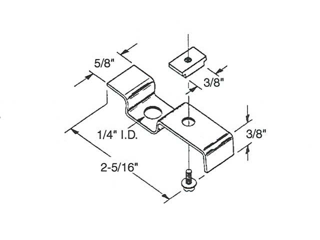 Bracket,  Bi-Fold Door Top Pivot - Bracket,  Bi-Fold Door Top Pivot