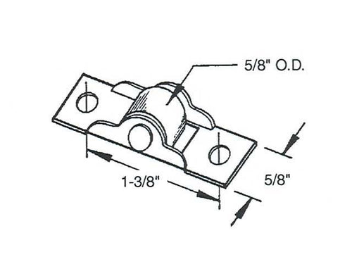 Sliding Door Rollers 5/8 inch Diameter - Nylon - Sliding Door Rollers 5/8 inch Diameter - Nylon