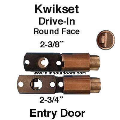 Kwikset Deadlatch, Adjustable Drive-In - Brass