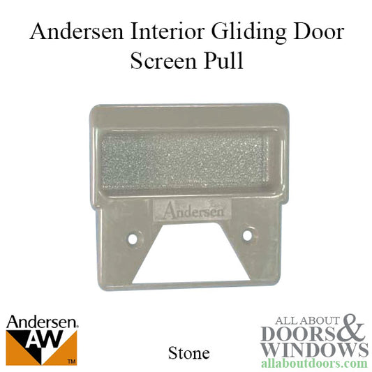 Andersen Inside Screen Door Handle - Stone