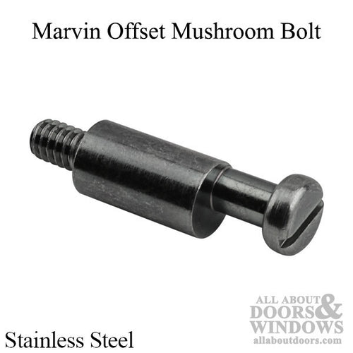 Marvin Offset Mushroom Bolt For Sliding Door Lock Strike Stainless Steel - Marvin Offset Mushroom Bolt For Sliding Door Lock Strike Stainless Steel