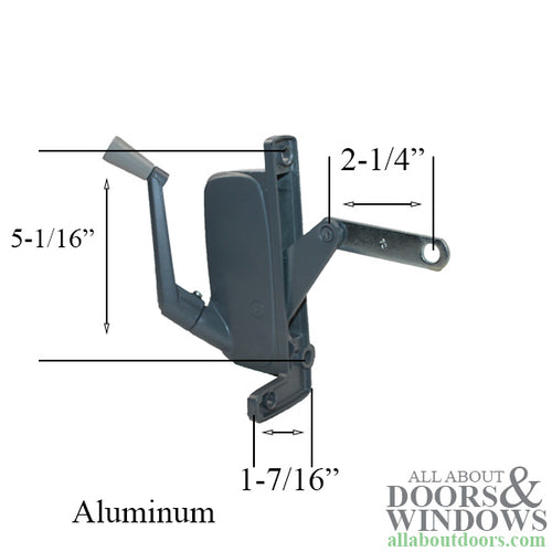 Crown awning operator-Aluminum-Left hand - Crown awning operator-Aluminum-Left hand