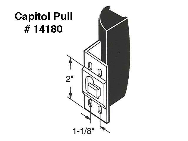 Capitol Door Locking Bar Stamped Steel Bar with Plastic Pull - Capitol Door Locking Bar Stamped Steel Bar with Plastic Pull