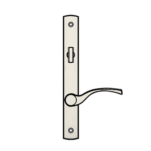 Truth Sentry Lock Handle Set, Transitional, Decorative finishes over Brass- PVD Nickel