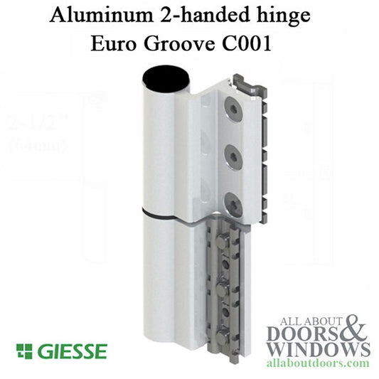 Giesse Euro Groove clamp hinge - C001 Profile