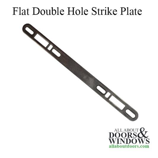 Flat Strike Plate Keeper Dual Point 3/4"x10" Stainless Steel