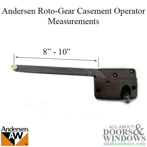 Discontinued Left Hand, Casement, 8-Inch   Arm - Bronze - Discontinued Left Hand, Casement, 8-Inch   Arm - Bronze