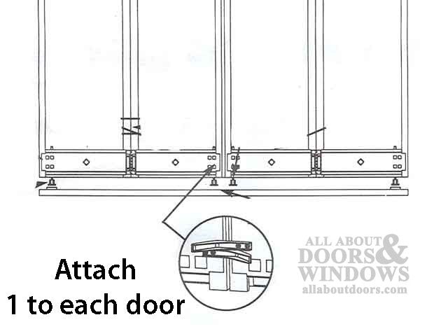 Aligner, Bi-Fold Door, Surface Mount - 11/16 inch - Aligner, Bi-Fold Door, Surface Mount - 11/16 inch