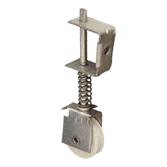 Spring Activated Roller Assembly with 1 Inch Nylon Wheel for Sliding Screen Door