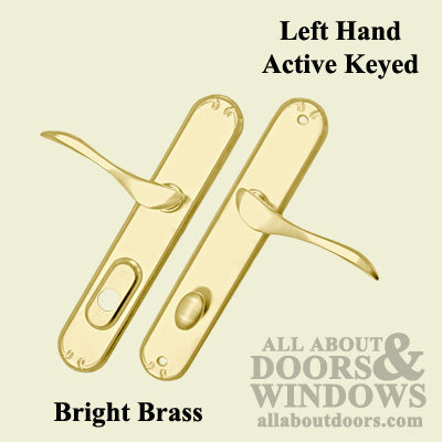 Active Pella Left Hand Keyed Handle Set for Hinged Door - Choose Finish - Active Pella Left Hand Keyed Handle Set for Hinged Door - Choose Finish