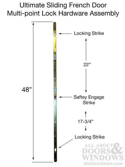 Marvin Multi-lock Hardware French / Ultimate Sliding French Door - Choose Finish - Marvin Multi-lock Hardware French / Ultimate Sliding French Door - Choose Finish