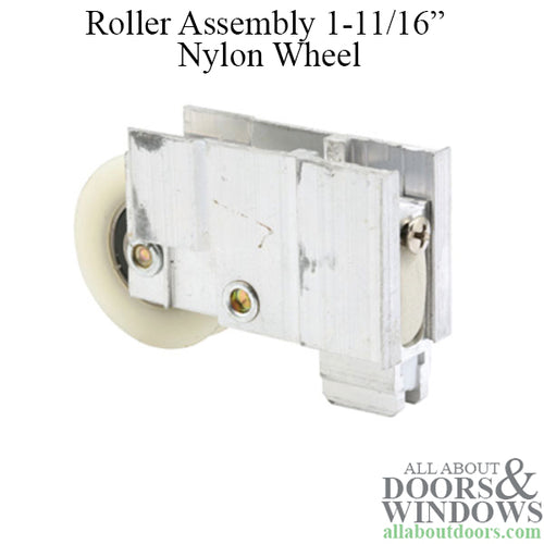 Sliding Door Roller for Alcan Doors 1.6875 Inch Nylon Ball Bearing Wheel wIth Metal Housing - Sliding Door Roller for Alcan Doors 1.6875 Inch Nylon Ball Bearing Wheel wIth Metal Housing