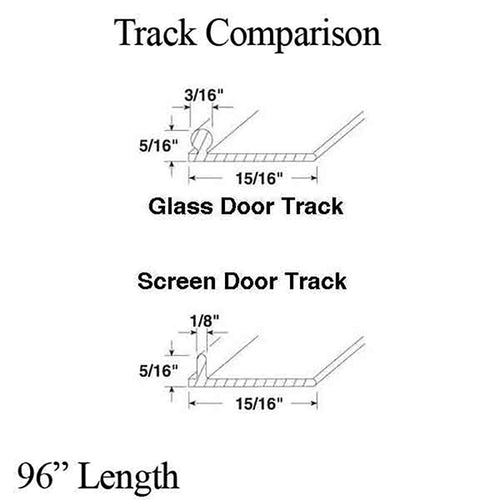 Patio Screen Replacement Track 96 Inches Aluminum - Patio Screen Replacement Track 96 Inches Aluminum
