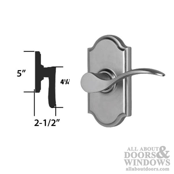 Weslock Bordeau R1700-U-P RH Passage Lever - Weathered Pewter - Weslock Bordeau R1700-U-P RH Passage Lever - Weathered Pewter