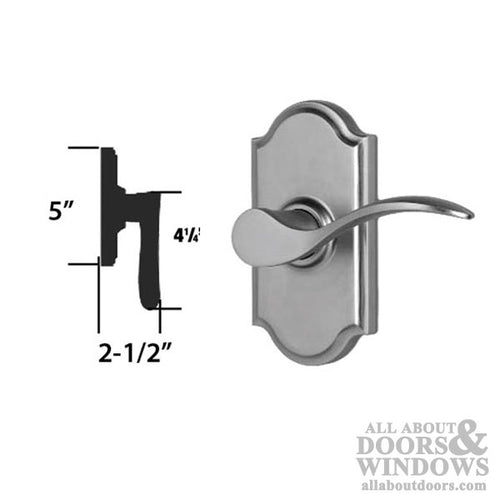 Weslock Bordeau R1700-U-P RH Passage Lever - Weathered Pewter - Weslock Bordeau R1700-U-P RH Passage Lever - Weathered Pewter