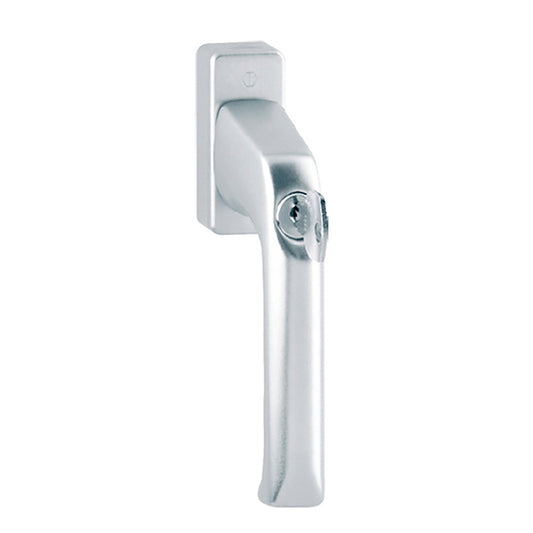HOPPE London Style Lockable Handle for Tilt and Turn Windows Silver