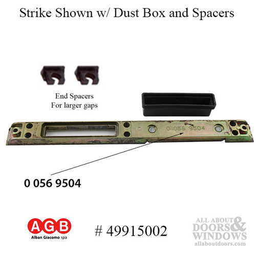 AGB  Surface Mount Lock Strike Plate with Dust box - AGB  Surface Mount Lock Strike Plate with Dust box