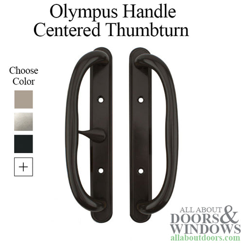 Olympus Handle for Sliding Glass Doors Center Thumb-Turn 3-15/16 Inch Screw Hole Center - Olympus Handle for Sliding Glass Doors Center Thumb-Turn 3-15/16 Inch Screw Hole Center