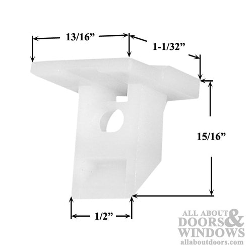 Pennco Top Sash Guide,  Plastic for 60 Series Balances - Pennco Top Sash Guide,  Plastic for 60 Series Balances