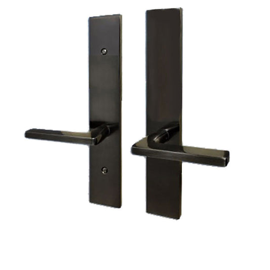 G-U Roma Handle with 55 mm Plate, Dummy with Fixed Handles, Zamac -Black