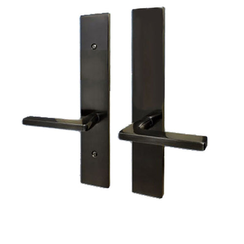 G-U Roma Handle with 55 mm Plate, Dummy with Fixed Handles, Zamac -Black - G-U Roma Handle with 55 mm Plate, Dummy with Fixed Handles, Zamac -Black