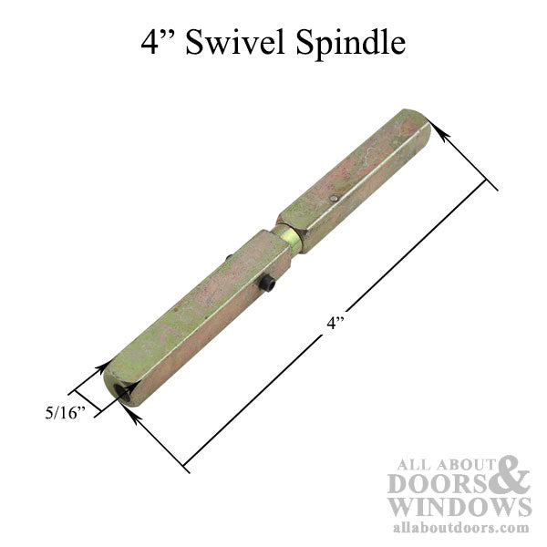 Swivel spindle 5/16 x 4