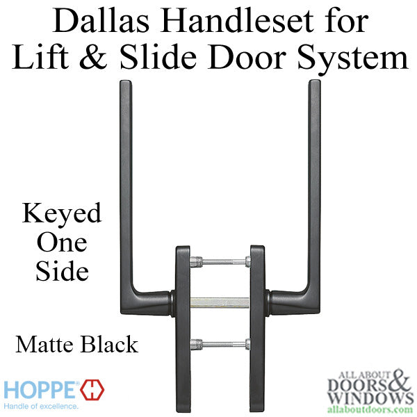 Hoppe Dallas Handle Set for Lift and Slide Door Systems - Hoppe Dallas Handle Set for Lift and Slide Door Systems