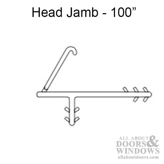 Marvin Single & Double Hung Head Jamb parting stop Weatherstrip V945  - Beige