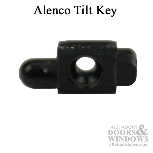 Tilt Key, Screw on for Alenco windows,  Nylon - Black