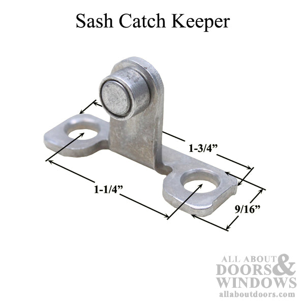 CC Sash Catch Keeper with Screws - CC Sash Catch Keeper with Screws