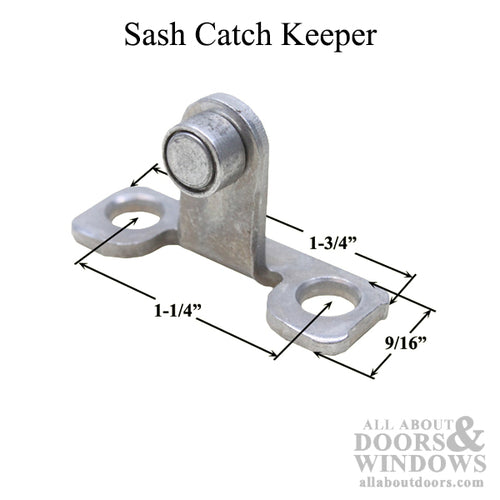 CC Sash Catch Keeper with Screws - CC Sash Catch Keeper with Screws