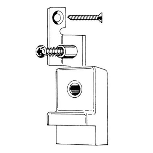 Bumper with security bracket and screw, Andersen Gliding Window