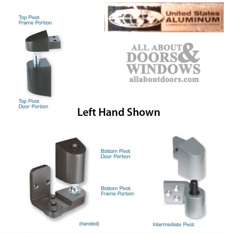 US Aluminum Storefront Pivot Hinge Kit - Right Hand - US Aluminum Storefront Pivot Hinge Kit - Right Hand