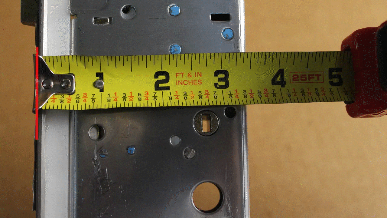 How to Measure a Backset - How to Measure a Backset