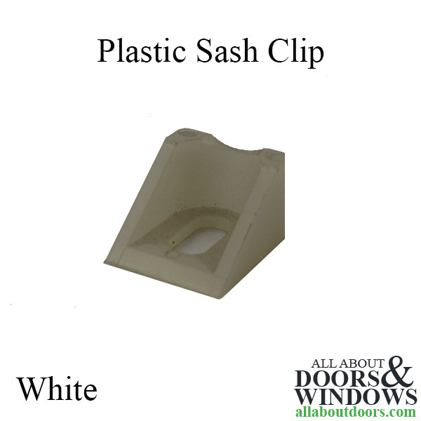 Plastic Sash Clip - White - Plastic Sash Clip - White