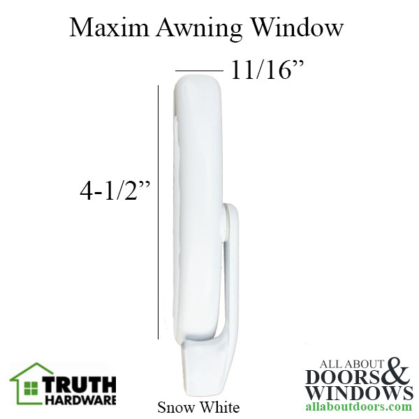 Truth Maxim Sash Lock – Non-Handed – Awning Window Hardware - Truth Maxim Sash Lock – Non-Handed – Awning Window Hardware